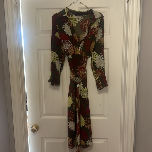 Zara floral midi dress size small - Picture 6 of 9